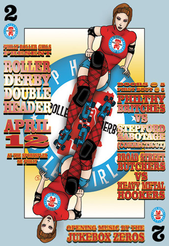 Jukebox Zeros rawk out at Philly Rollergirls Bout April 12th!
